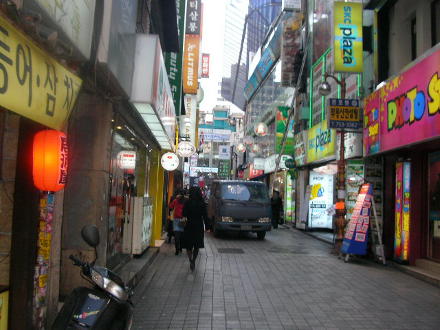2006年正月のミョンドン地区の写真