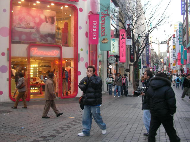 2006年正月のミョンドン地区の写真
